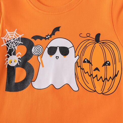 Boys Halloween Sweatshirt Toddler Kids Long Sleeve Shirt Skeleton Glow in the Dark Pullover Sweater Holiday Clothes in Saudi Arabia