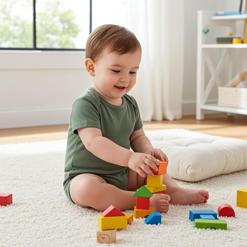 Patpat Baby Bodysuits SuperSoft Bamboo Viscose - أحذية قصيرة الأولاد والبنات - حزمة ملابس للجنسين الولادة حديثي الولادة in Kuwait