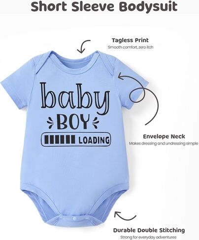Patpat Baby Bodysuits SuperSoft Bamboo Viscose - أحذية قصيرة الأولاد والبنات - حزمة ملابس للجنسين الولادة حديثي الولادة in Kuwait