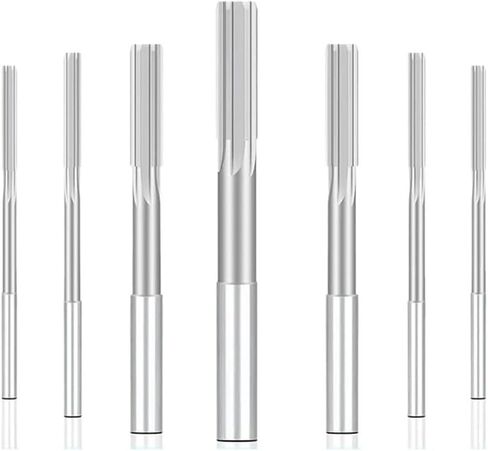 HSS Machine Reamer H8 1.0-12mm Chucking Reamer Sraight Flute Reamer Common Round Shank Milling Cutter Tool(H8 7.0mm) in Saudi Arabia