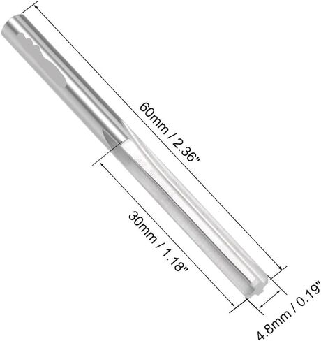 4.8-5.9mm ملم Reamer Tungsten Carbide Carbide Machine Reamer H7 4 مستقيمة مستقيم مستديرة أداة قطع الطحن (5.4 مم) in Saudi Arabia