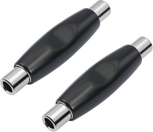 HUALUE 2Pack 1/4 TS/TRS Female to Female Mono Stereo Adapter Coupler Adapter Guitar Cord Extenders Female to Female for Extending Guitar, Instrument, Speaker/Microphone/Patch Cables in Saudi Arabia