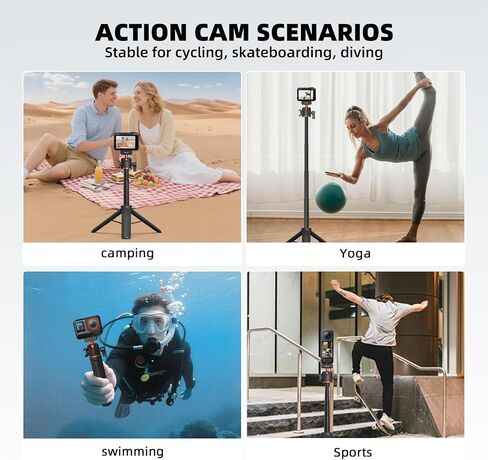 Accessories Kit for Insta360 X5 ACE Pro 2, Chest Mount Tripod Selfie Stick Holder with 360°Rotating Adapter Quick Release, Includes Head Strap Harness Backpack Clip Wrist Strap and Extension Ro in Saudi Arabia