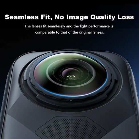 طقم استبدال العدسات لـ Insta360 x5 ، Portbale [1 pcs] غطاء زجاجي بصري مع أداة إزالة + 2 قاعدة سوداء ، تثبيت سهلة ، مجموعة كاميرا واقي العدسة لـ Insta 360 X5 Accessories in Saudi Arabia