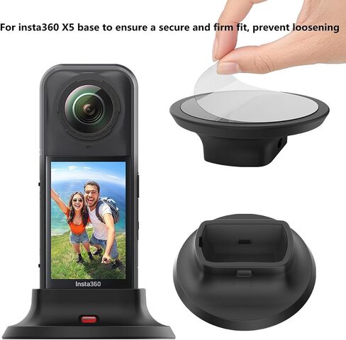X5 X4 كاميرا إكسسوارات محمية طقم قاعدة السيليكون وقبعة العدسة مع واقي الشاشة لـ Insta360 X5 X4 Action Camera Setcories in Saudi Arabia