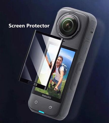 X5 X4 كاميرا إكسسوارات محمية طقم قاعدة السيليكون وقبعة العدسة مع واقي الشاشة لـ Insta360 X5 X4 Action Camera Setcories in Saudi Arabia
