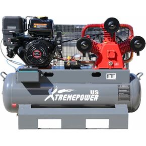 XtremepowerUS 13.0HP Air Compressor Tank 30 Gallon Gas-Powered Service Truck Horizontal Compressor Tank for Workshop, Construction Sites, Machinery in Kuwait