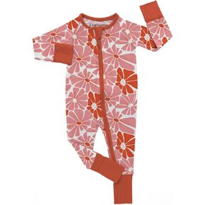 Giggle Goose 2-Way Zipper Baby Pajamas - Convertible Infant Footless Pajamas w/Mitten Cuffs - Toddler Dual Zipper Sleepers in Saudi Arabia