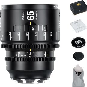 7artisans 65mm T2.9 Macro 2X Infinte Series Manual Full-Frame Large Aperture Prime Cine Lens Compatible for Nikon Z Mount Z9,Z8,Z7,Z72,Z6,Z62,Z63,Zf,Z5,Z5II Mirrorless Camera in Saudi Arabia