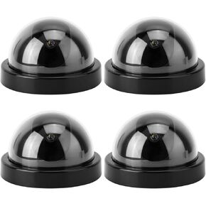 4pcs محاكاة القبة كاميرا CCTV وهمية الأمن كاميرا أمان وهمية مع ضوء LED وامض (أبيض) in Kuwait