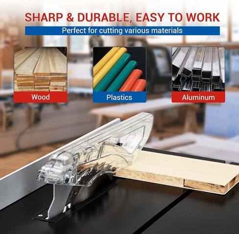 Table Saw for Jobsite, 8-Inch 6.7-Amp Copper Motor, Cutting Speed Up to 3576RPM, 24T Blade,Compact Portable Table Saw Kit With Sliding Miter Gauge, for Diy Woodworking, Orange in Saudi Arabia