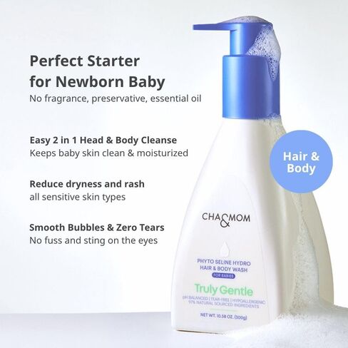 Cha & Mom وجهاً لوجه من العناية بالبشرة الكورية-Hypoallergenic ، قائم على النباتات ، وغسل الشعر الطبيعي ، 10.58 أوقية in Kuwait