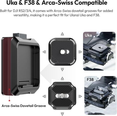 Ulanzi Uka Stabilizer Quick Kit مع لوحة QR ، متوافقة مع Rs 2 و Rs 3 و Rs 3 Pro و Rs 4 و Rs 4 Pro و Rs 4 Mini in Saudi Arabia