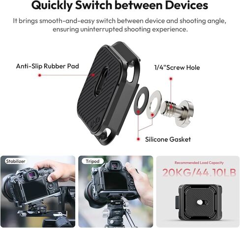 Ulanzi Uka Stabilizer Quick Kit مع لوحة QR ، متوافقة مع Rs 2 و Rs 3 و Rs 3 Pro و Rs 4 و Rs 4 Pro و Rs 4 Mini in Saudi Arabia