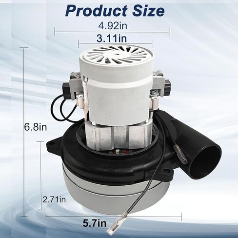 116392-00/116392-01 استبدال منفاخ المحرك المركزي للتفريغ للمنفذ الأميتيك ， 120V 2 مرحلتين 5.7 بوصة محرك مضخة كهربائية مضخة للركوب الفراغ ، ومحركات المتجر الشاغرة لأنظمة الفراغ المركزية in Kuwait