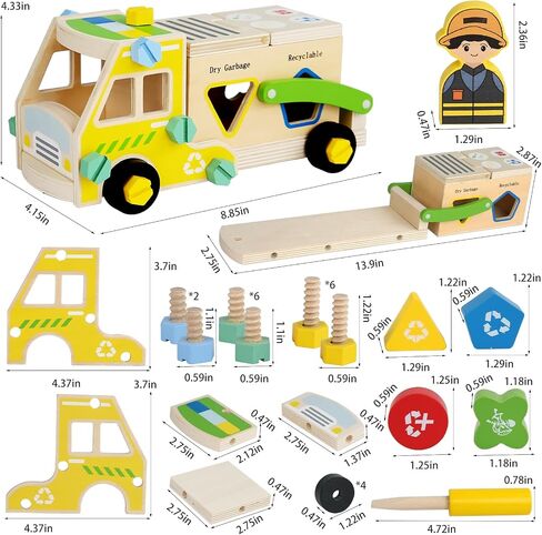 Loveland Wooden Recycling Truck Tuy Thank-Apart Truck Truck Truck in Kuwait