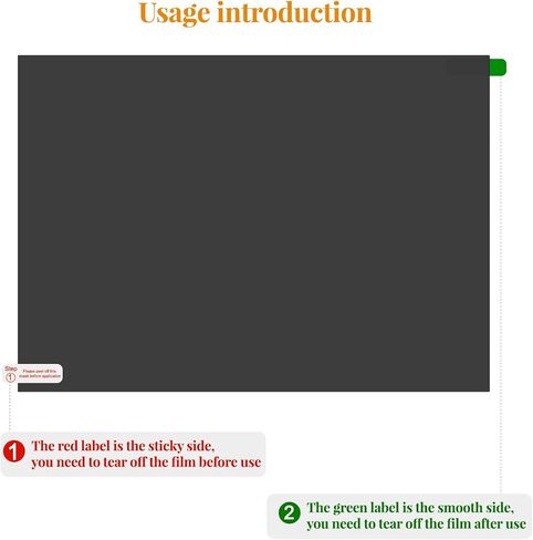 فيلم استقطاب شاشة LCD ، فيلم استقطاب لاصق مع أسرّة أصابع ومجموعة تنظيف ، 2 كمبيوتر ، بحجم 7.8 × 11.8 بوصة ، سمك 0.17 مم ، ينطبق على مرشح تصوير شاشة LCD in Kuwait