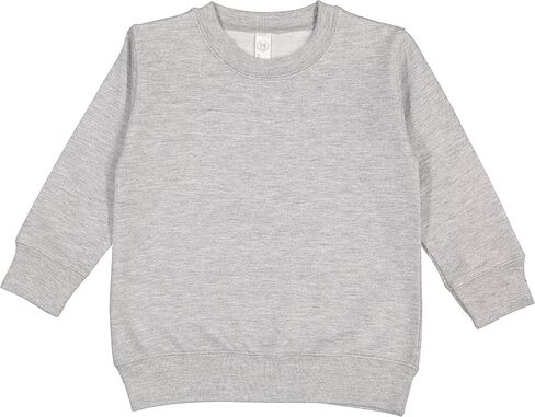 RABBIT SKINS Toddler Fleece Long Sleeve Pullover Sweatshirt, Heather, 5/6 in Saudi Arabia