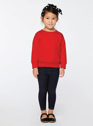 RABBIT SKINS Toddler Fleece Long Sleeve Pullover Sweatshirt, Heather, 5/6 in Saudi Arabia
