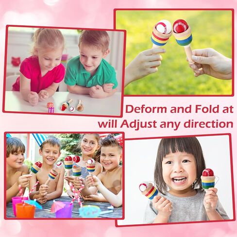 20 Pcs Wooden Catch Ball Game Mini Wood Ball Catching with String Cup Vintage Catch Toys for Kids Novelty Party Game for Fun Lawn Camping Beach Hand Eye Coordination Educational in Saudi Arabia
