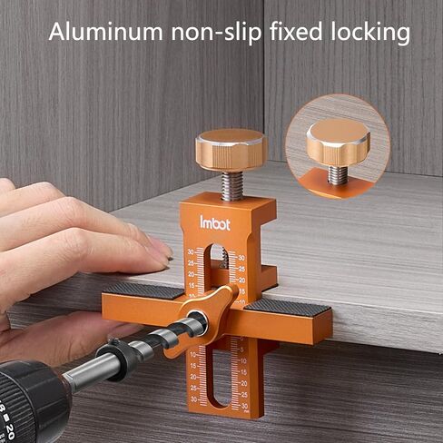 موقع تحديد موقع تثبيت باب الخزانة IMBOT لإعداد سريع ودقيق ， سهولة تعديل سبيكة الألومنيوم متعددة الاستخدامات أداة تحديد مواقع باب الخزانة لتثبيت أبواب الخزانة بدون إطار أو إطار الوجه in Kuwait