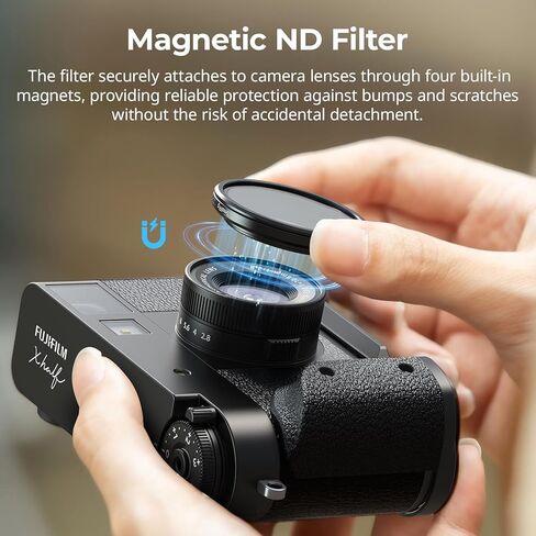Smallrig Magnetic VND Filter ND2-ND32 لـ FUJIFILM X HANT ، التعديل الدقيق بدون خطوة 1-5 ، الزجاج البصري ، مقاوم للماء ومضاد للخلع ، لا يوجد صليب ، منع وهج (أسود) 5225 in Kuwait