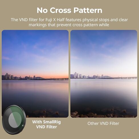 Smallrig Magnetic VND Filter ND2-ND32 لـ FUJIFILM X HANT ، التعديل الدقيق بدون خطوة 1-5 ، الزجاج البصري ، مقاوم للماء ومضاد للخلع ، لا يوجد صليب ، منع وهج (أسود) 5225 in Kuwait