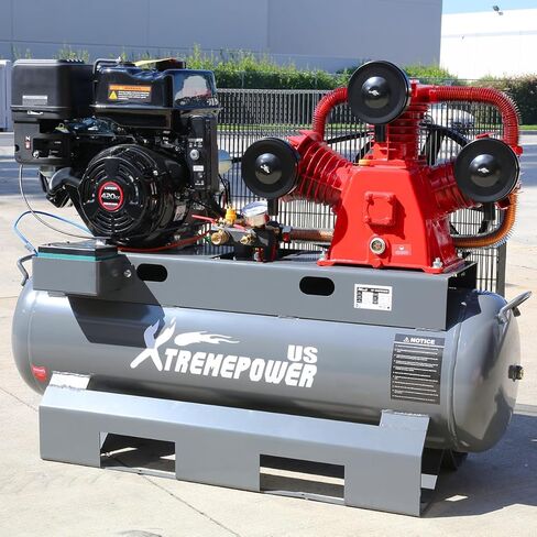 XtremePowerus 13.0hp دبابة ضاغط الهواء 30 جالون الخدمة التي تعمل بالطاقة الغاز خزان ضاغط أفقي لورشة العمل ومواقع البناء والآلات in Kuwait
