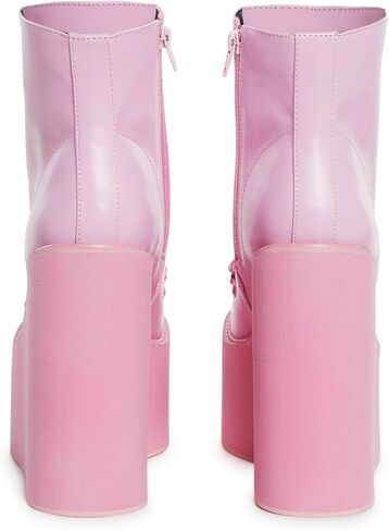 Dolls Kill Exclusive Traitor Platform Boots by Current Mood – Vegan Leather Wedge Boots for Edgy Streetwear Fashion, Black in Saudi Arabia