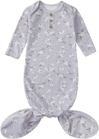Kids Tales Newborn Baby Knotted Sleep Gown Printed Sleepwear Sleeping Bag Nightgown Infant Bear Security Blanket Snuggle Toy in Kuwait