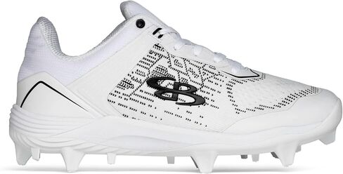 Boombah Viper Pureknit Women's Molded Cleat - White Out - Multiple Color Options - Multiple Sizes in Kuwait