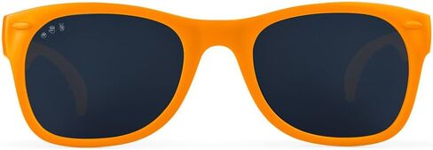 Blippi Mirrored Sunglasses - Bendable, Polarized, Orange Glasses for Children with Blue Mirrored Lens in Saudi Arabia