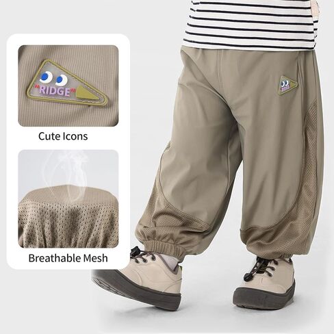 Volunboy Baby Boy Lightweight Hiking Pants Toddler Quick Dry Joggers with Pockets Kids Breathable Sweatpants for Outdoors in Saudi Arabia