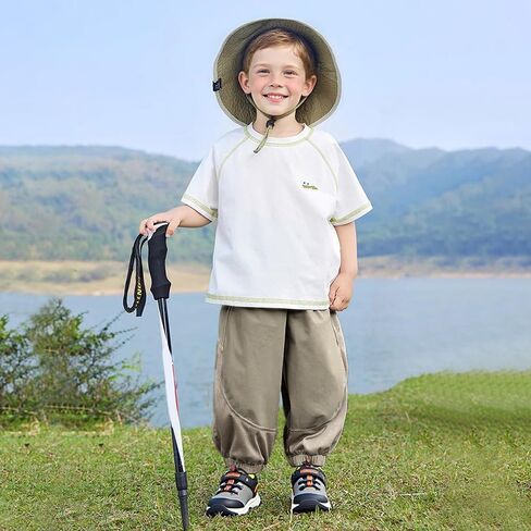Volunboy Baby Boy Lightweight Hiking Pants Toddler Quick Dry Joggers with Pockets Kids Breathable Sweatpants for Outdoors in Saudi Arabia