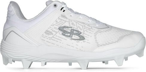Boombah Viper Pureknit Women's Molded Cleat - White Out - Multiple Color Options - Multiple Sizes in Kuwait