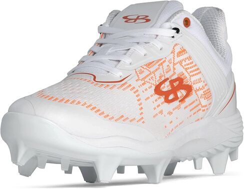 Boombah Viper Pureknit Women's Molded Cleat - White Out - Multiple Color Options - Multiple Sizes in Kuwait