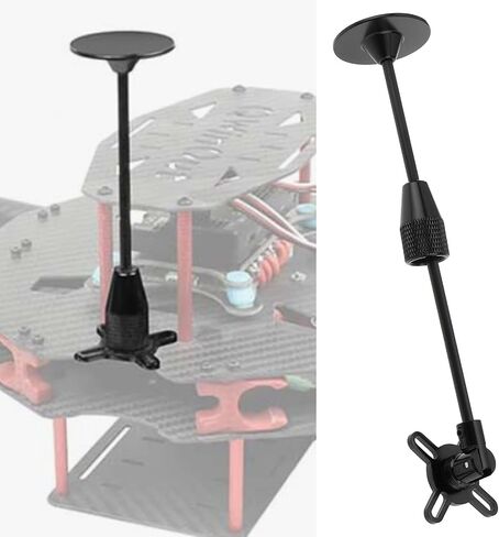 Create idea Black GPS Antenna Mount Aluminum Alloy Folding Mast Mount Compatible with DJI Naza Pixhawk Drone in Saudi Arabia