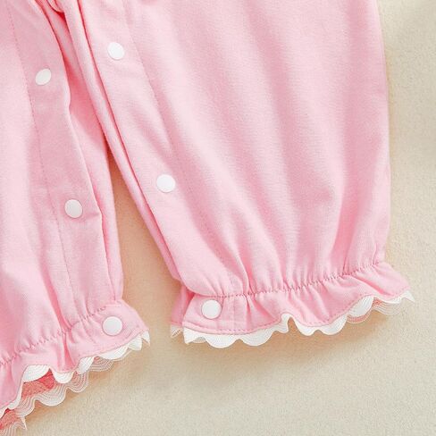 GOOCHEER First Birthday Baby Girl Outfit Fall 1 Cake Embroidery Shuffle Long Sleeve Romper Bemsuit Cake Smash Clatse in Kuwait