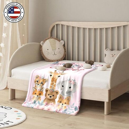 Ship Next Day, Personalized Baby Blanket – Printed in USA, Custom Baby Blanket for Boys & Girls, Baby Blanket with Name, Baby Shower, Easter, Christmas, Birthday Newborn & Toddler Gifts, Baby Gifts in Kuwait