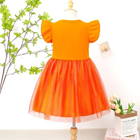 Magic Park 18M-6Y Baby Girls Ruffle Casual Dress Toddler Girl A-line Skirt Kids Plain Dresses Birthday Holiday Outfits in Saudi Arabia