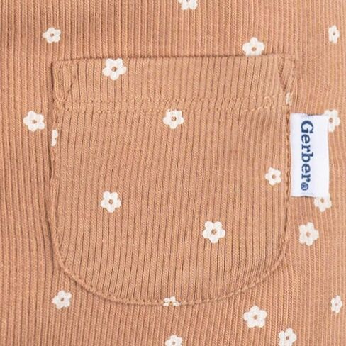 Gerber Baby-Girls Slyiveless Cotton Beamsuit Beamsuit Long-leg leg in Saudi Arabia