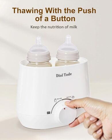 Bottle Warmer, Fast Baby Bottle Warmer for Breastmilk or Formula, 8-in-1 Milk Warmer for Baby, Smart Temperature Control, Sterili-zing, Heat Food, Double Bottle Warmer for All Bottles in Saudi Arabia