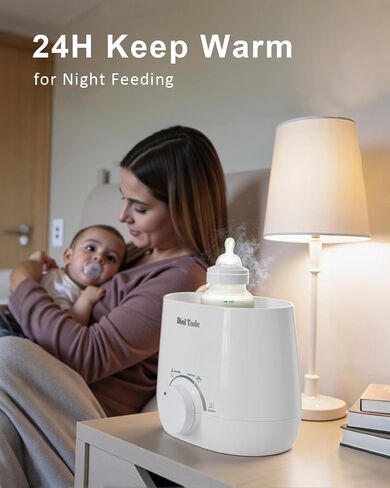Bottle Warmer, Fast Baby Bottle Warmer for Breastmilk or Formula, 8-in-1 Milk Warmer for Baby, Smart Temperature Control, Sterili-zing, Heat Food, Double Bottle Warmer for All Bottles in Saudi Arabia