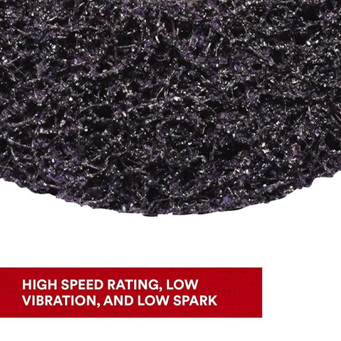 3M Scotch-Brite Clean and Strip XT Pro Disc ، XO-DC ، SIC Extra Corrase ، T27 ، 4-1/2 in x 5/8 "-11 ، حزمة من 10 ، قطع كربيد السيليكون بقوة ويترك إنهاءًا جيدًا ، يقاوم التحميل in Saudi Arabia