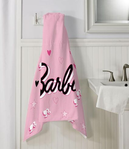 Barbie Bath/Pool/Beach Cotton Hooded Towel Wrap, 24 in x 50 in in Saudi Arabia