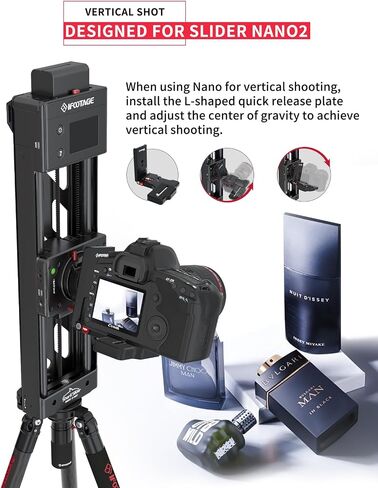 Ifootage Camera L Bracket LP-02 ، LAPE LAPE FASE ERIGHTE PLATE ، 1/4 "و 3/8" ، واجهة مسبقة 50 مم للترايبود والكاميرا تلاعب in Saudi Arabia