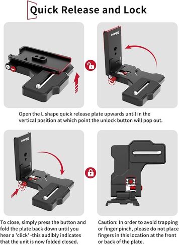 Ifootage Camera L Bracket LP-02 ، LAPE LAPE FASE ERIGHTE PLATE ، 1/4 "و 3/8" ، واجهة مسبقة 50 مم للترايبود والكاميرا تلاعب in Saudi Arabia