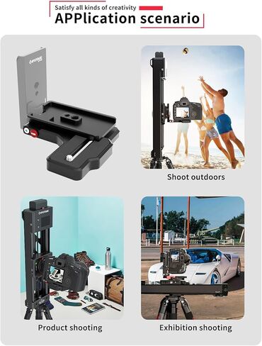 Ifootage Camera L Bracket LP-02 ، LAPE LAPE FASE ERIGHTE PLATE ، 1/4 "و 3/8" ، واجهة مسبقة 50 مم للترايبود والكاميرا تلاعب in Saudi Arabia