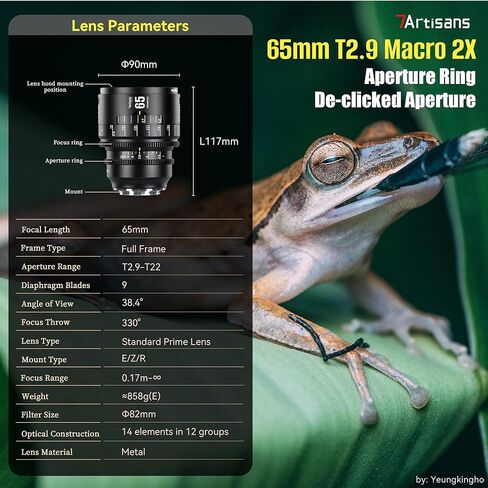 74 ملم T2.9 MACRO 2X Infinte Series دليل كامل العدسات ذات الفتحة الكبيرة ذات الفتحة الكاملة المتوافقة مع Nikon Z Mount Z9 ، Z8 ، Z7 ، Z72 ، Z6 ، Z62 ، Z63 ، ZF ، Z5 ، Z5ii Mirrorless Camera in Saudi Arabia