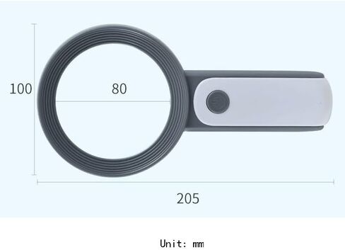 Handheld Magnifying Loupe with LED Magnifier Coins Stamps Seniors(E) in Saudi Arabia
